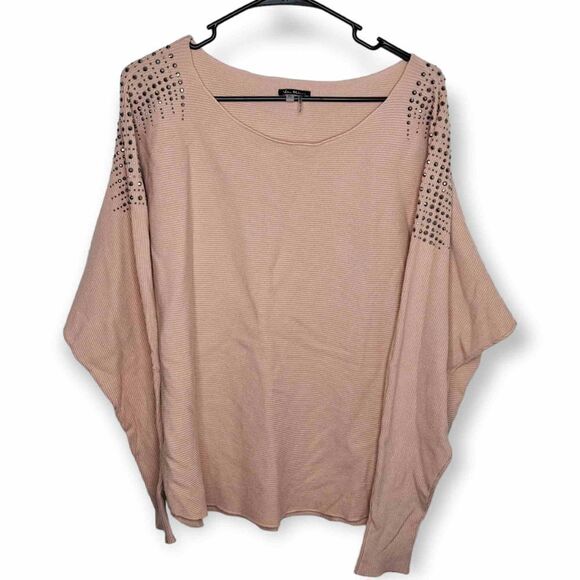 Vila Milano Blush Sweater with Rhinestones size XL - Picture 1 of 6
